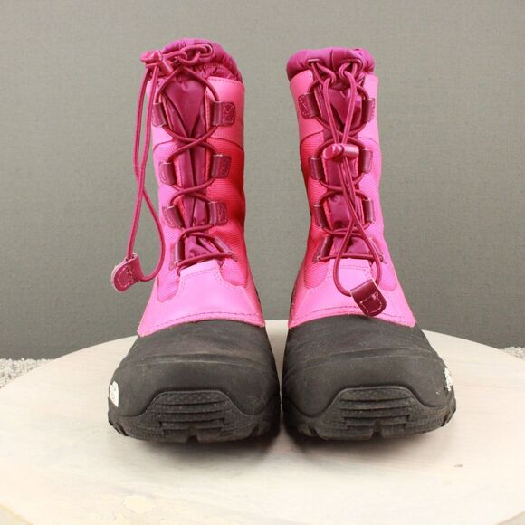 North Face Boots Kids 5 Pink Alpenglow Insulated Waterproof Winter Snow - Picture 3 of 12